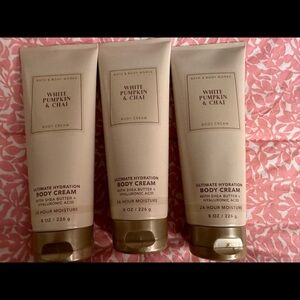 Bath and Body Works White Pumpkin and Chai 3Pack